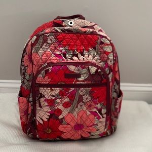 Red Floral Vera Bradley Backpack!!